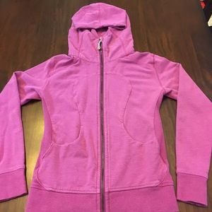 Lululemon scuba jacket heathered pink